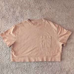 Casual Tan Crop Top